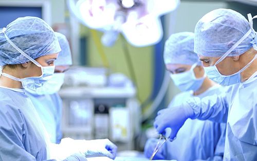 Surgeons in an operating room